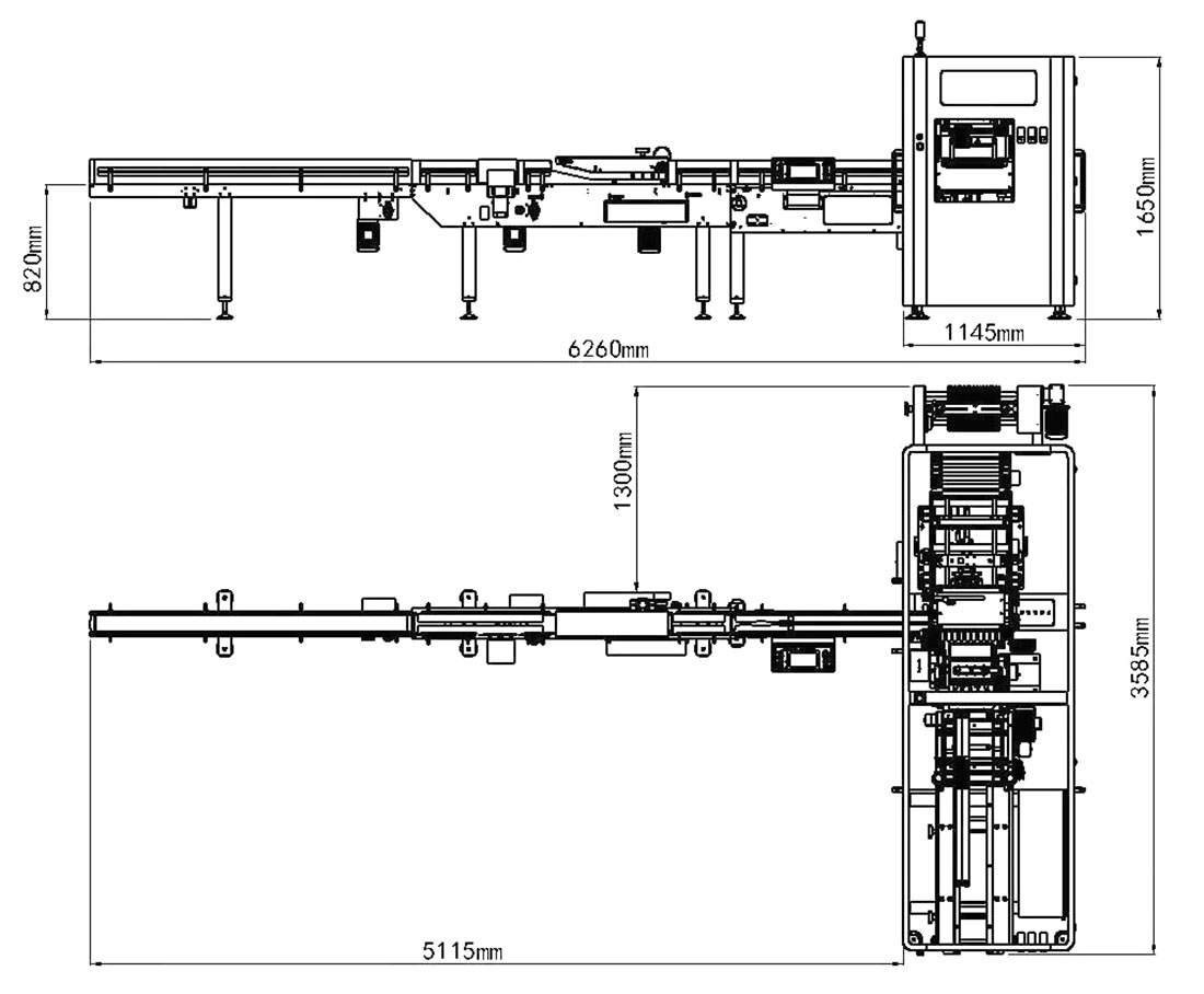 soft wrapping machine layout